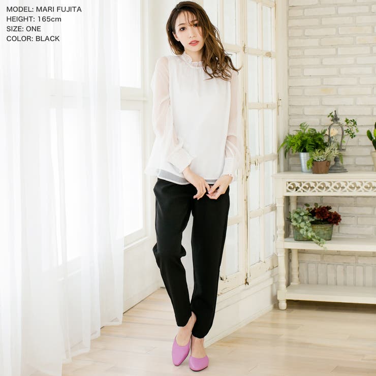 ベルト付きハイウエストテーパードパンツ  | JULIA BOUTIQUE | 詳細画像20 