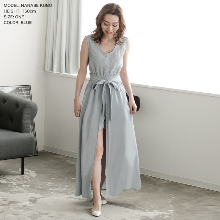パールボタン付きセンタースリットマキシワンピース 品番 Ba Julia Boutique ジュリアブティック のレディースファッション通販 Shoplist ショップリスト
