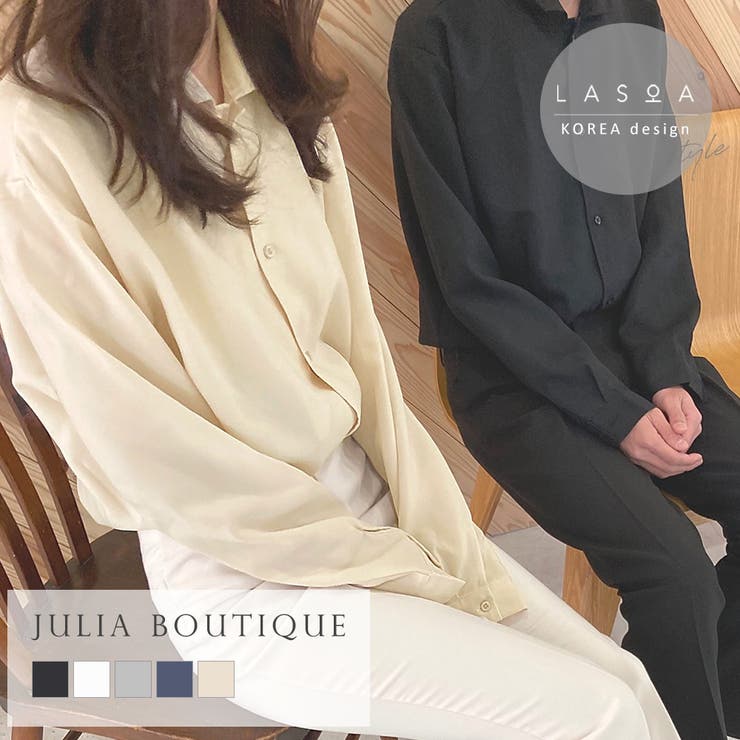 【LASOA】長袖ベーシックカラーシャツ/L00028 | JULIA BOUTIQUE | 詳細画像1 
