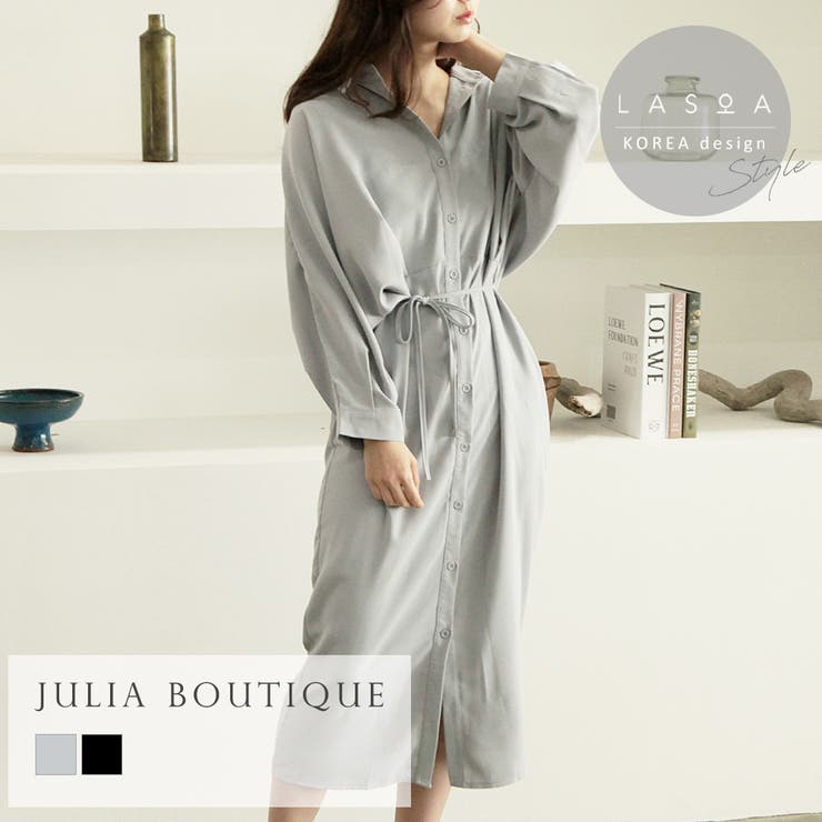 【LASOA】ドルマンスリーブシャツワンピース/L00032 | JULIA BOUTIQUE | 詳細画像1 