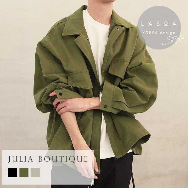 【LASOA】ダブルポケットオーバージャケット/L00033 | JULIA BOUTIQUE | 詳細画像1 
