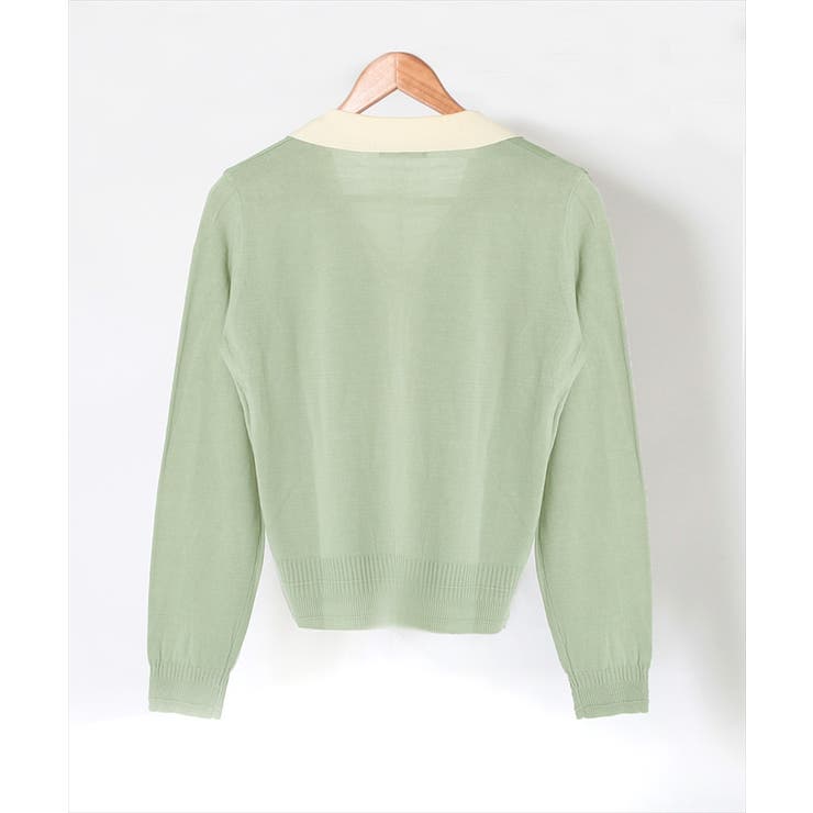 【LASOA】パイピングポロシャツニットカーディガントップス/L00078 | JULIA BOUTIQUE | 詳細画像25 