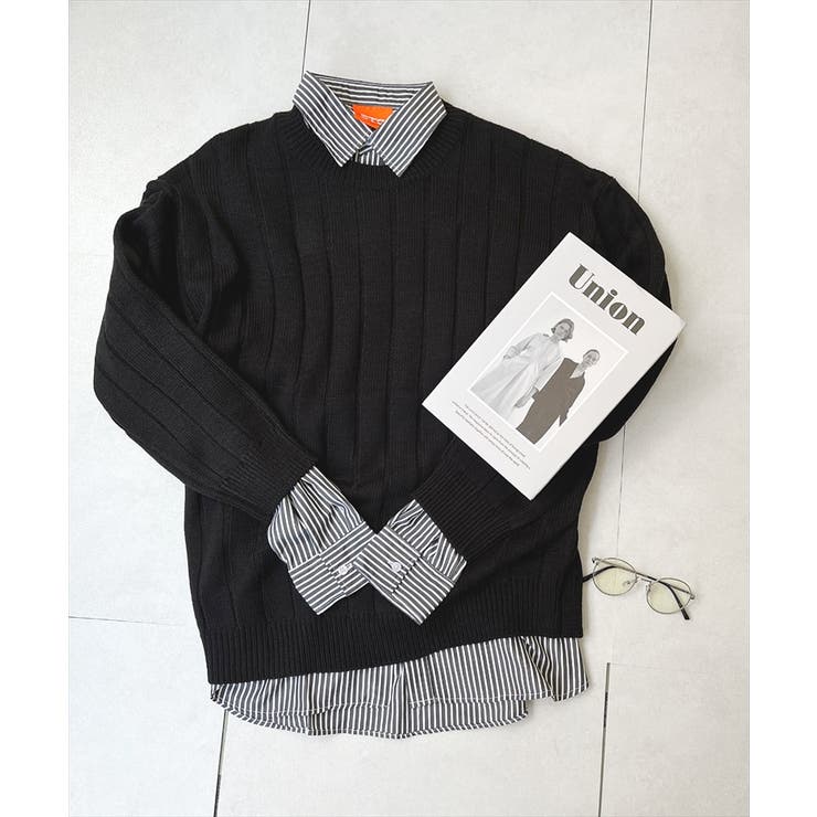 【ブラック】 | 【LASOA】ローゲージリブニットトップス/L00082 | JULIA BOUTIQUE