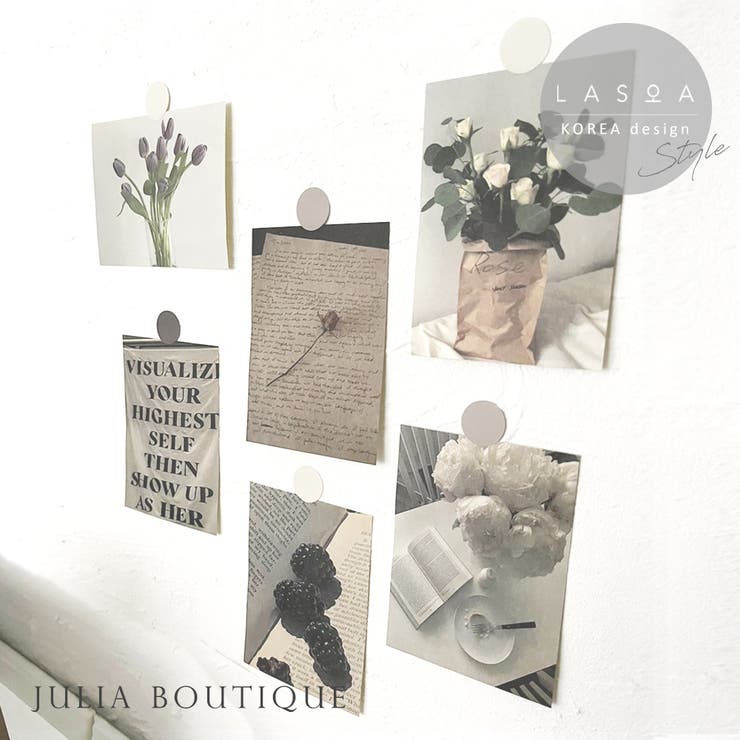 【LASOA】ミニペーパー6枚セット フラワー/L00091 | JULIA BOUTIQUE | 詳細画像1 