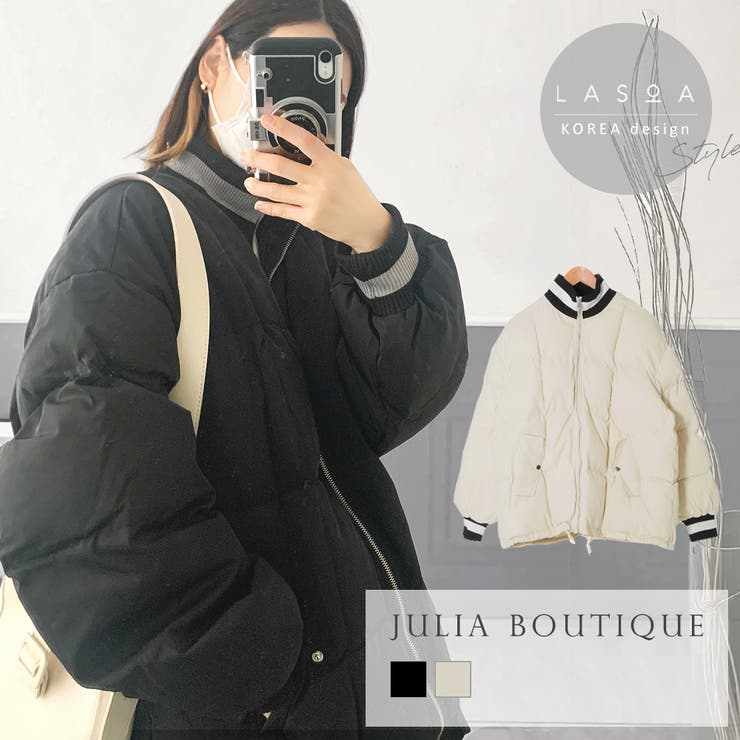 【LASOA】ライン入り中綿ショートペディン/L00095 | JULIA BOUTIQUE | 詳細画像1 