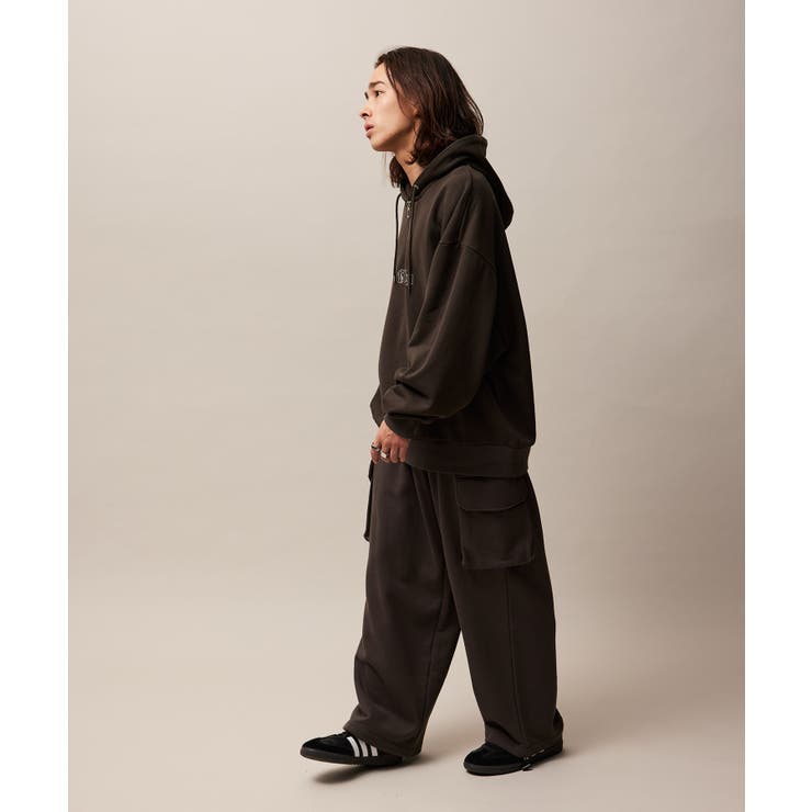 【希少】サンローラン カーフレザー ハーフジップ アーカイブ M相当 alexander wang - 【ラスト1点】 HALF ZIP TRACK JACKET IN