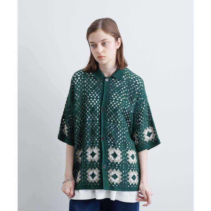 クロシェシャツ[品番：JRDM0036548]｜JUNRED（ジュンレッド）の