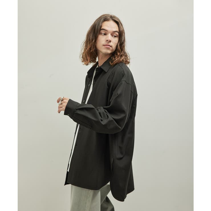ウールブレンドロングシャツ[品番：JRDM0039003]｜JUNRED（ジュン 