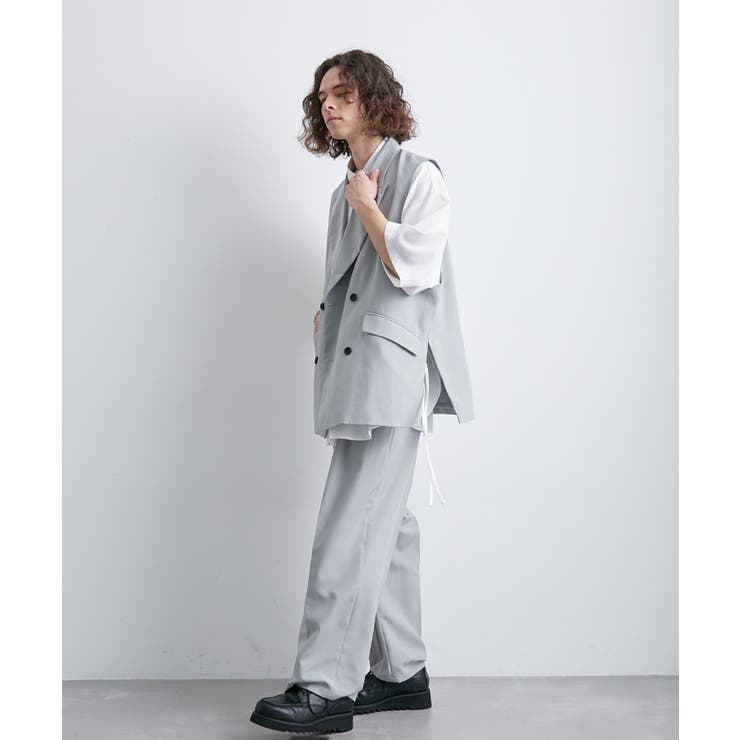 【STUMBLY/スタンブリー】ジレ TV着用】Printed Narrow ilhouette Gilet | STUMBLY（スタン