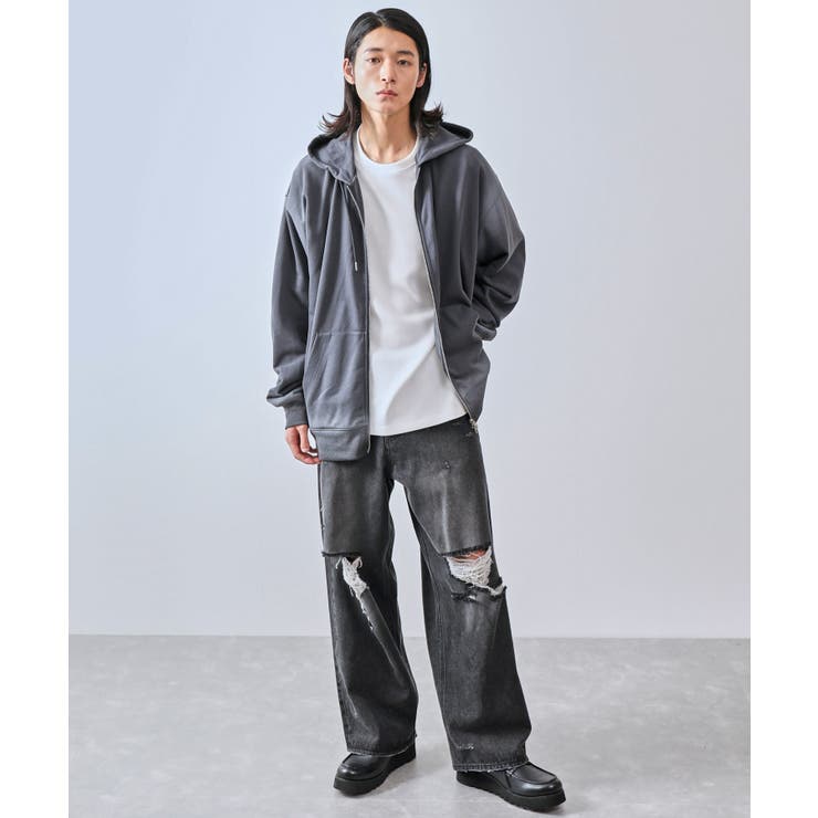エッジスプレースウェットダブルジップパーカー[品番