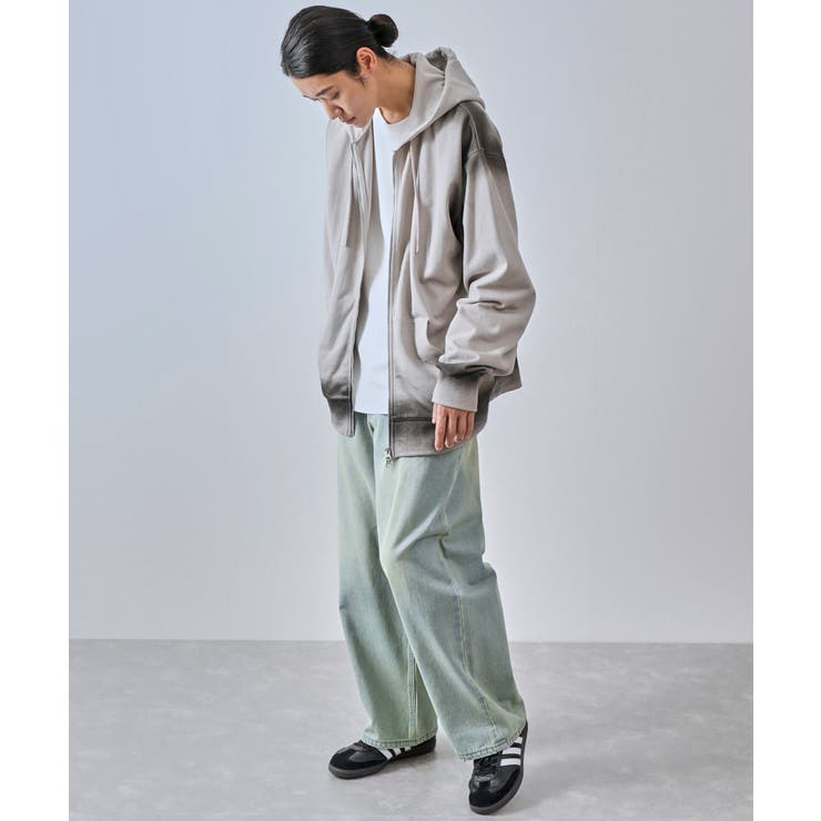 エッジスプレースウェットダブルジップパーカー[品番