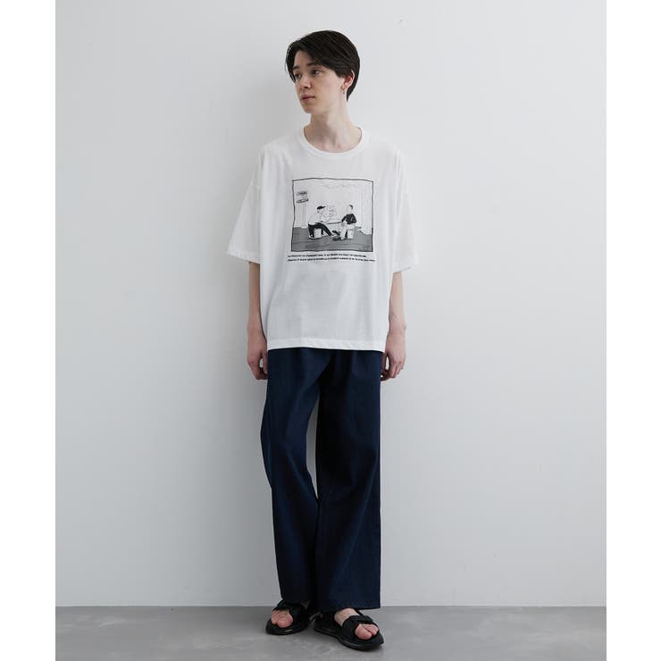 タイムレスシーンルーズTシャツ[品番：JRDM0031654]｜JUNRED