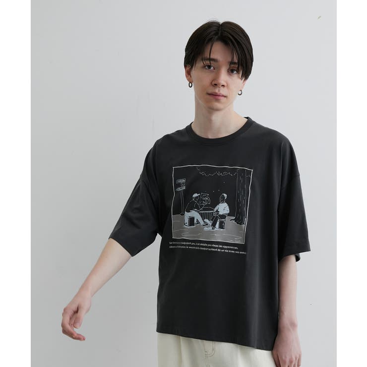 タイムレスシーンルーズTシャツ[品番：JRDM0031654]｜JUNRED