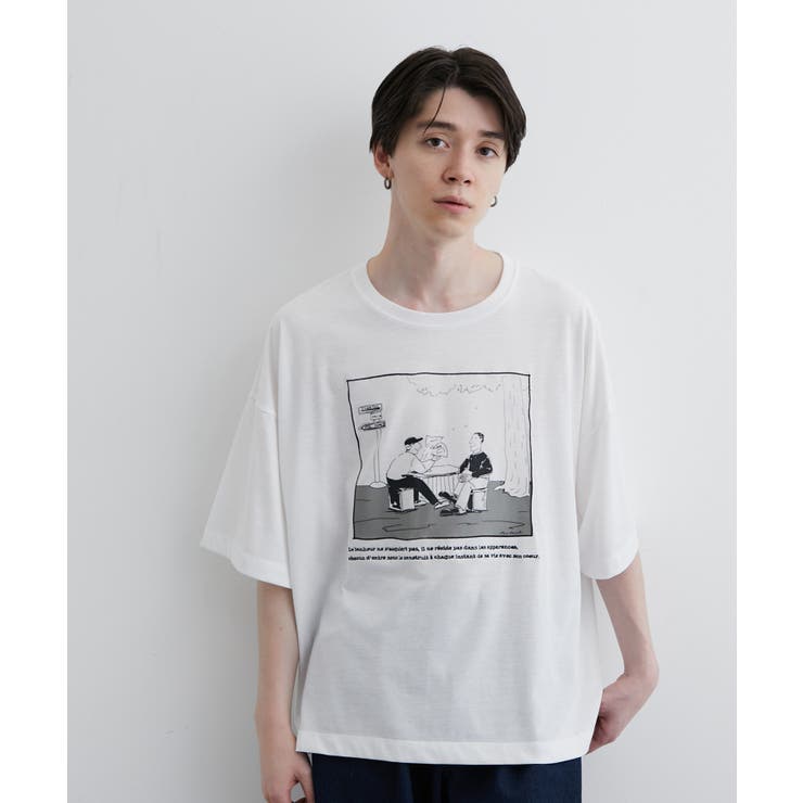 タイムレスシーンルーズTシャツ[品番：JRDM0031654]｜JUNRED
