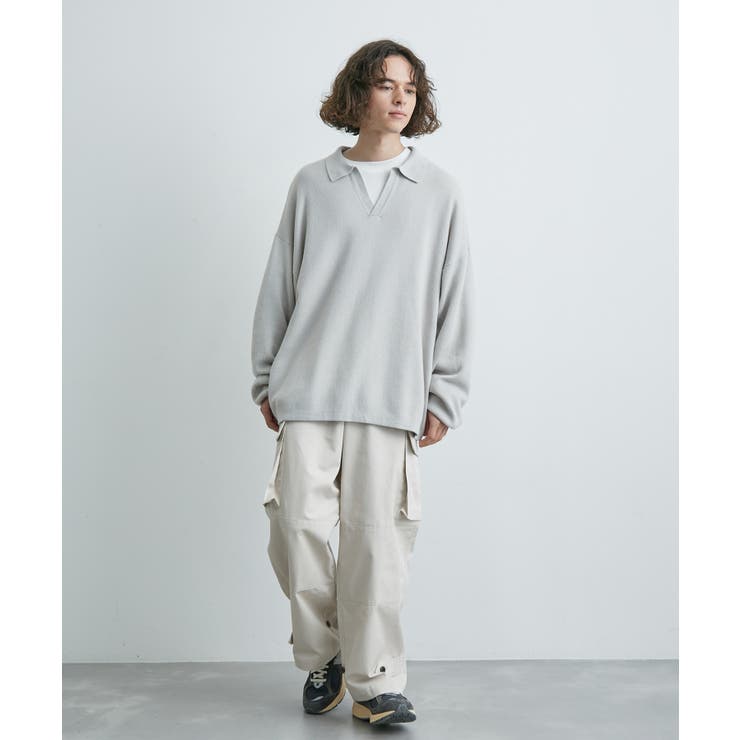 ルーズスキッパーニットシャツ[品番：JRDM0034865]｜JUNRED