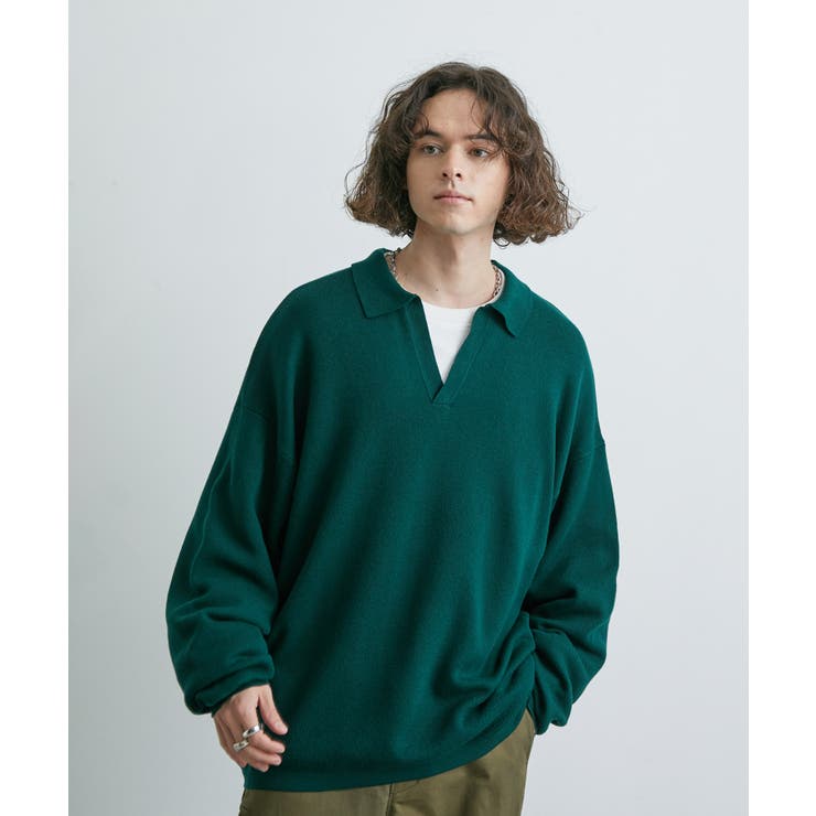 ルーズスキッパーニットシャツ[品番：JRDM0034865]｜JUNRED