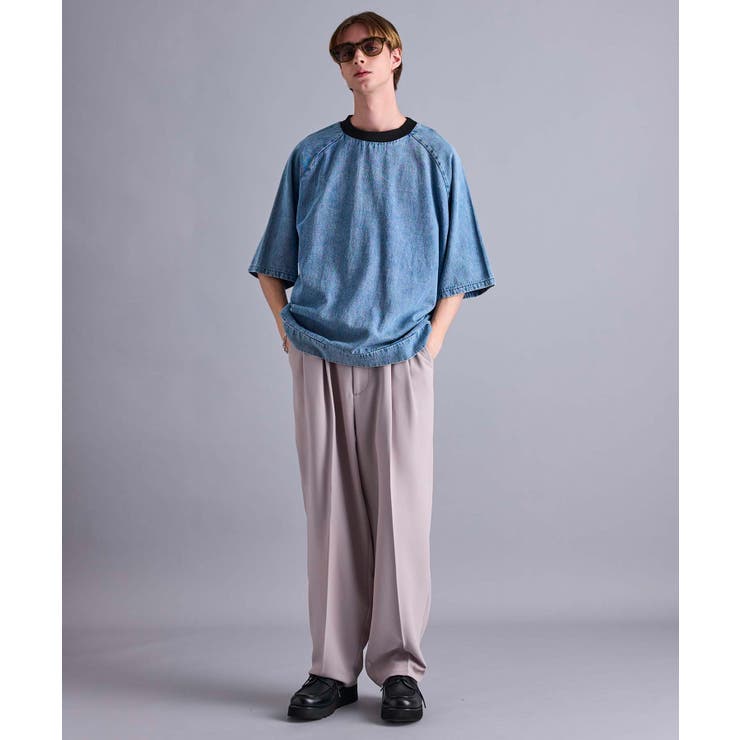 デニムオーバーサイズTシャツ[品番：JRDM0044431]｜JUNRED