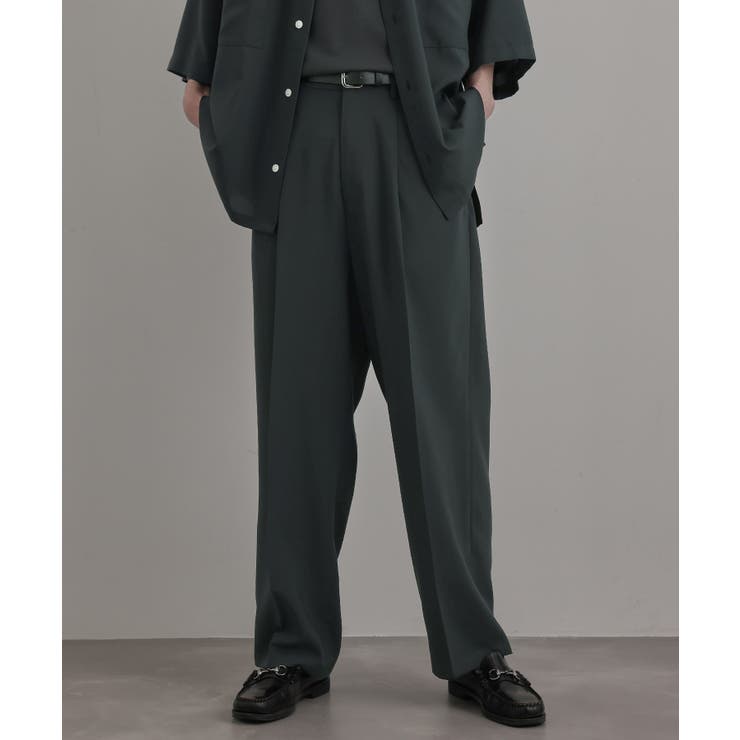 lownn ワイドストレートスラックス