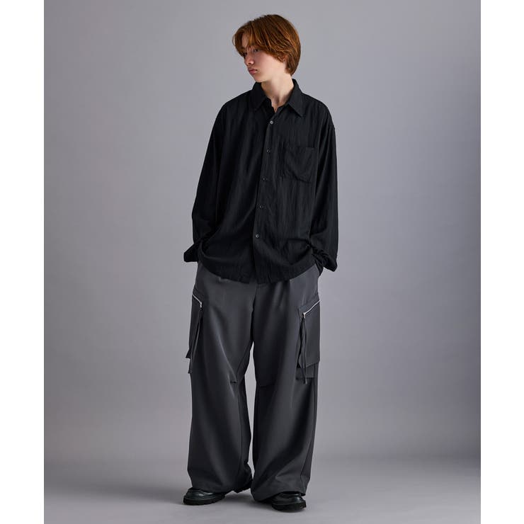 MUJI LABO セットアップ ノーカラージャケット・カーゴパンツ