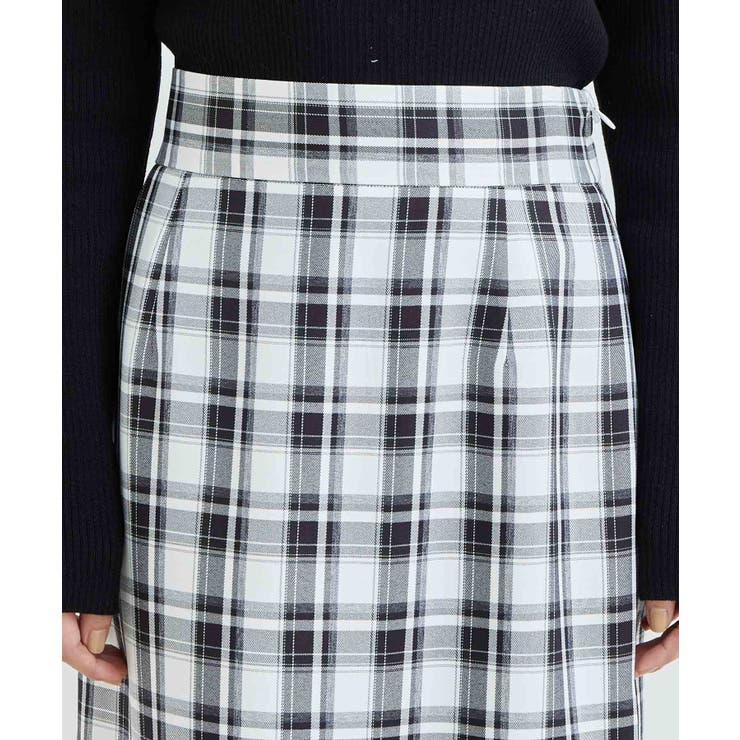 【一部店舗限定】チェック柄イレヘムマーメイドスカート【セットアップ対応】 | VIS  | 詳細画像12 