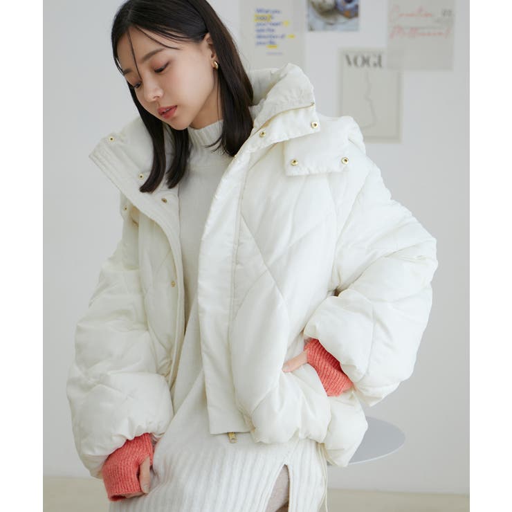 【WEB限定】ファイバーダウンダイヤキルトショートブルゾン | VIS  | 詳細画像10 