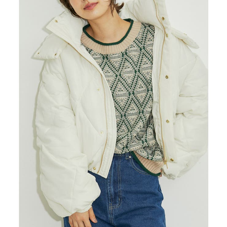 【WEB限定】ファイバーダウンダイヤキルトショートブルゾン | VIS  | 詳細画像35 