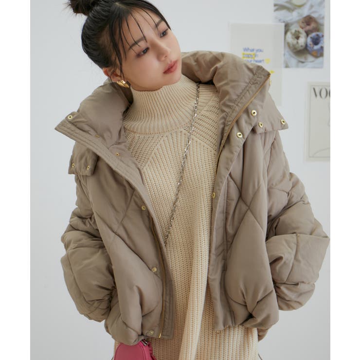 【WEB限定】ファイバーダウンダイヤキルトショートブルゾン | VIS  | 詳細画像7 