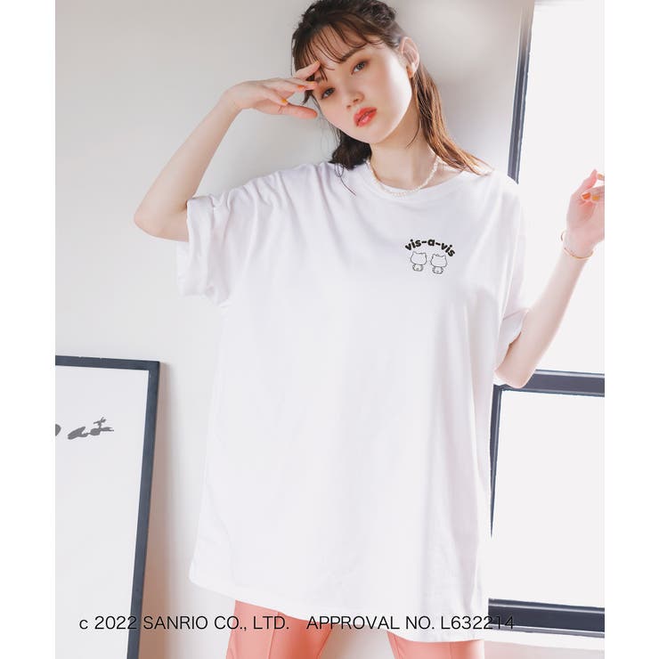 【WEB限定】【ハローキティコラボ】ビックシルエットバックプリントTシャツ | VIS  | 詳細画像2 