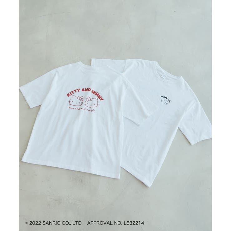 【WEB限定】【ハローキティコラボ】ビックシルエットバックプリントTシャツ | VIS  | 詳細画像21 