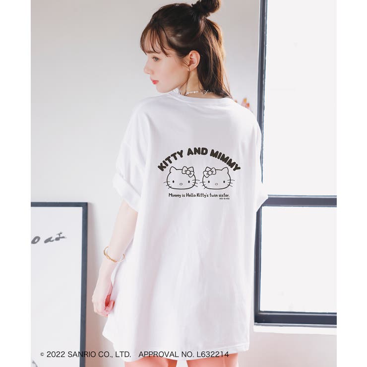 【WEB限定】【ハローキティコラボ】ビックシルエットバックプリントTシャツ | VIS  | 詳細画像3 