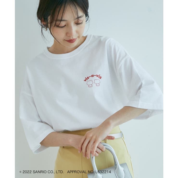 ホワイト系(11) | 【WEB限定】【ハローキティコラボ】ビックシルエットバックプリントTシャツ | VIS 