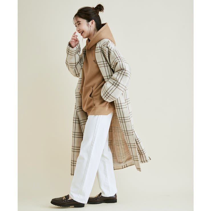 WEB限定】レトロチェック柄ダブルオーバーコート[品番：VISW0026272