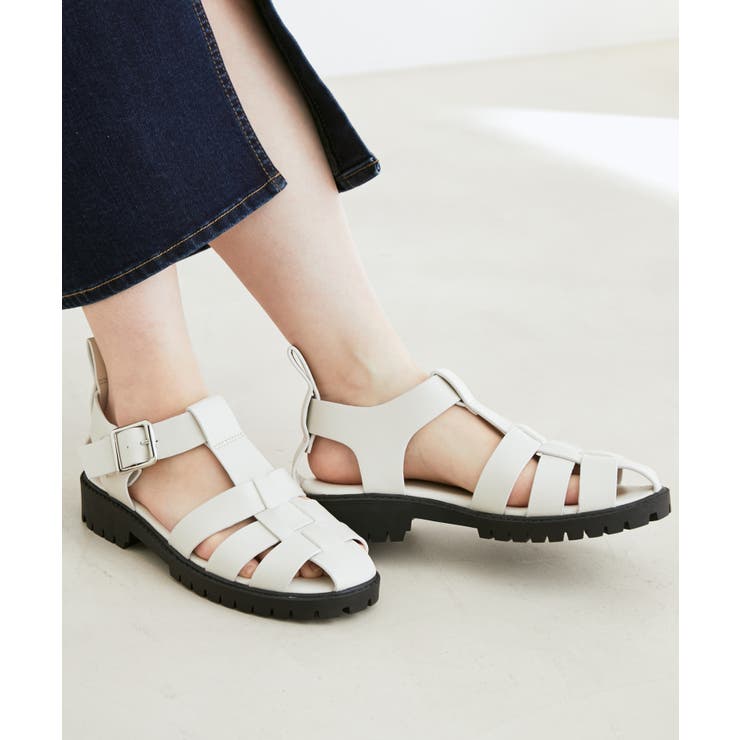 リサイクルフェイクレザーボリュームソールグルカサンダル | VIS  | 詳細画像16 