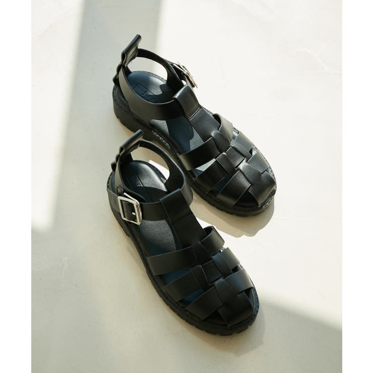 リサイクルフェイクレザーボリュームソールグルカサンダル | VIS  | 詳細画像6 