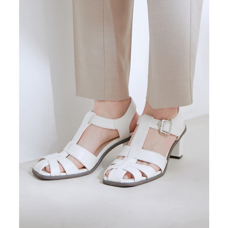 スクエアトゥヒールグルカサンダル | VIS  | 詳細画像1 