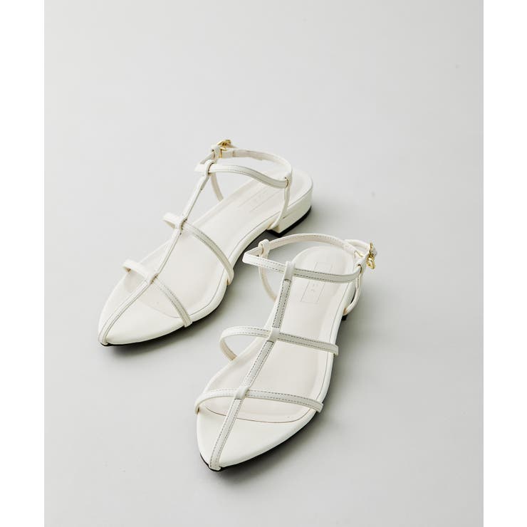 ボーンアンクルストラップフラットサンダル | VIS  | 詳細画像1 