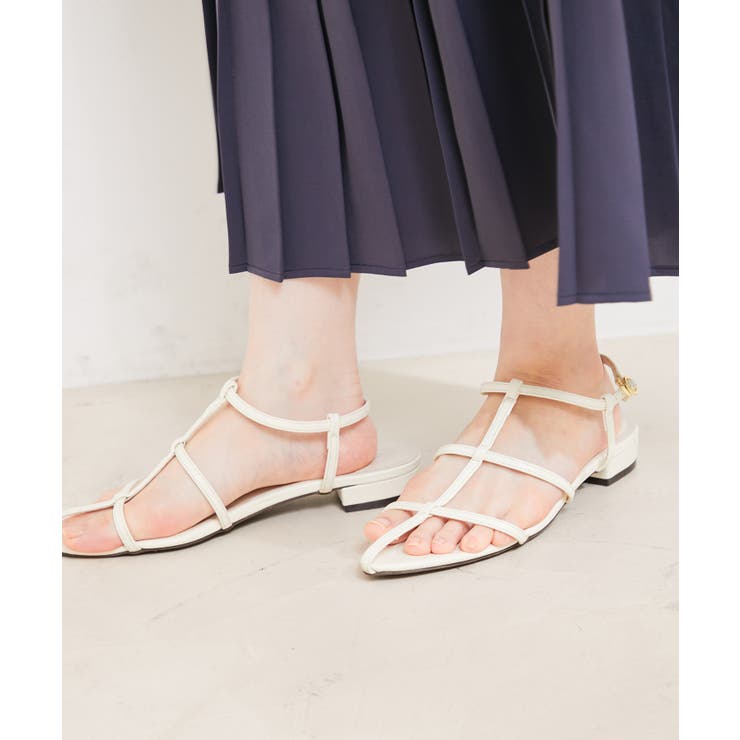 ボーンアンクルストラップフラットサンダル | VIS  | 詳細画像21 