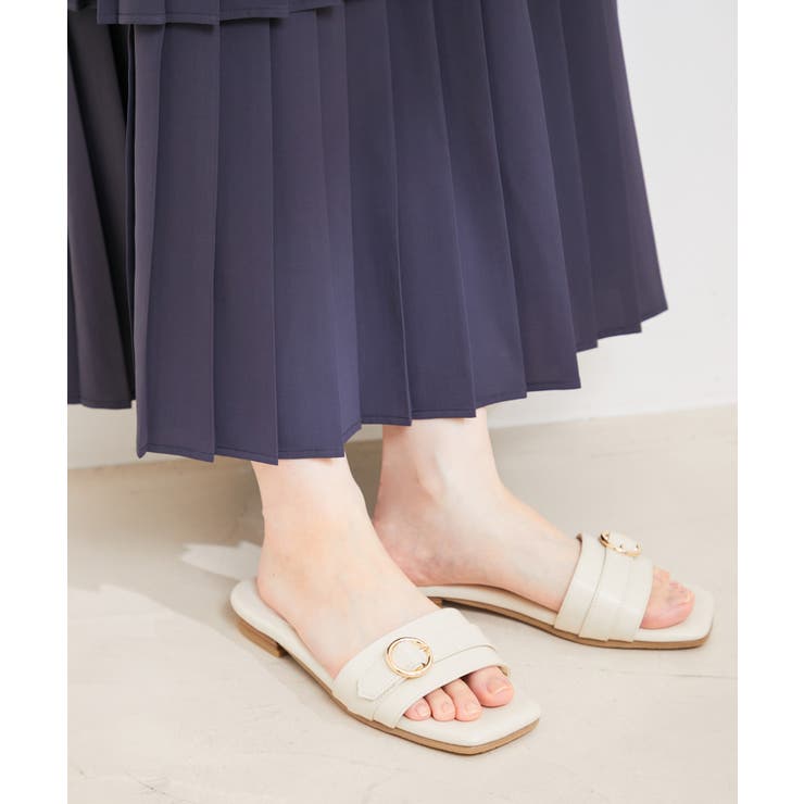 メタルバックルフラットサンダル | VIS  | 詳細画像9 