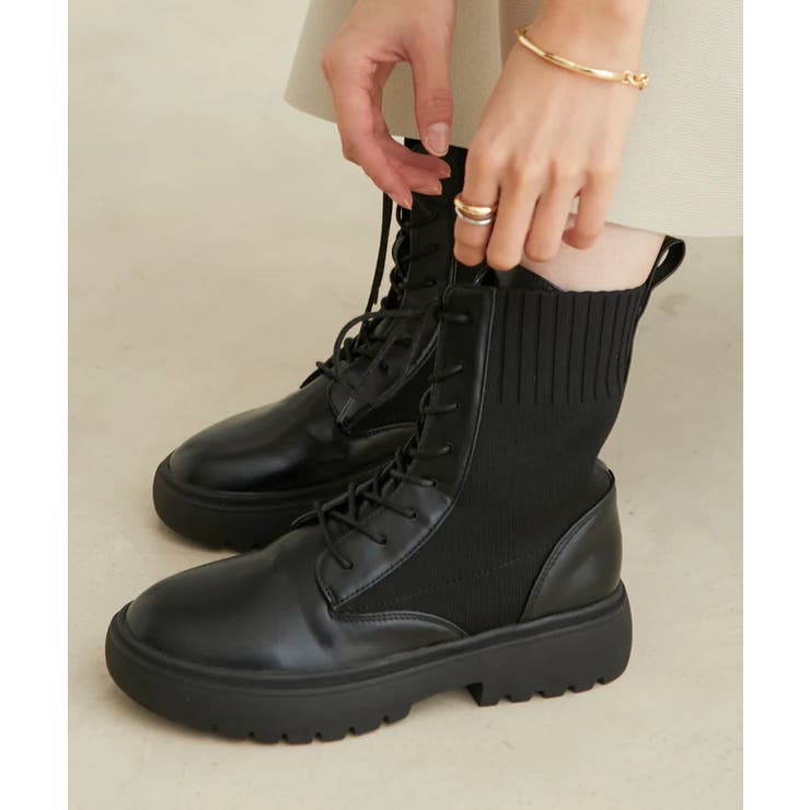 レースアップボリュームソールブーツ | VIS  | 詳細画像10 