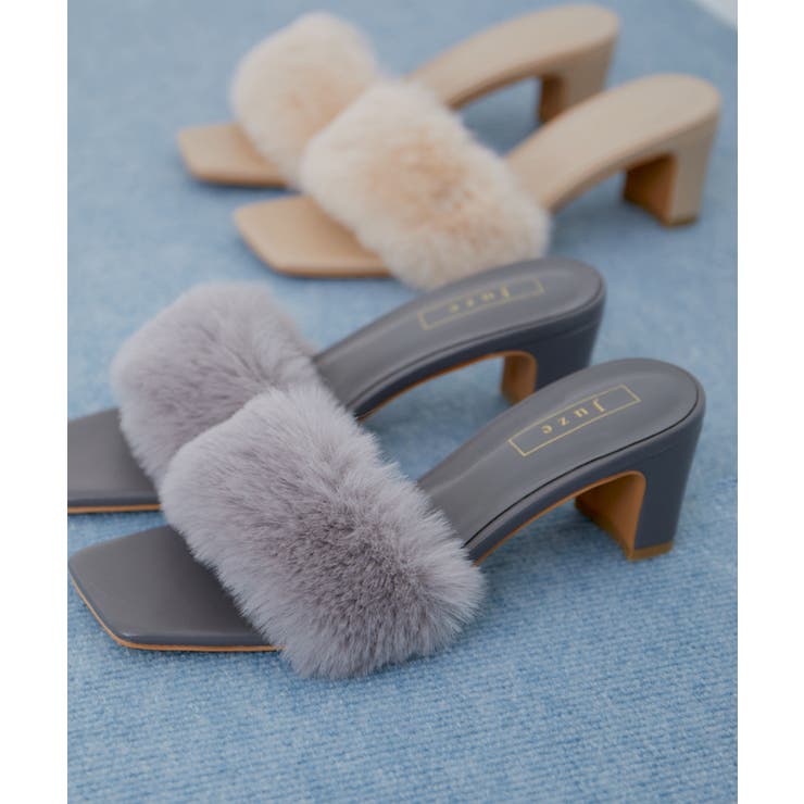 グレー(07) | ファーサンダル | VIS 