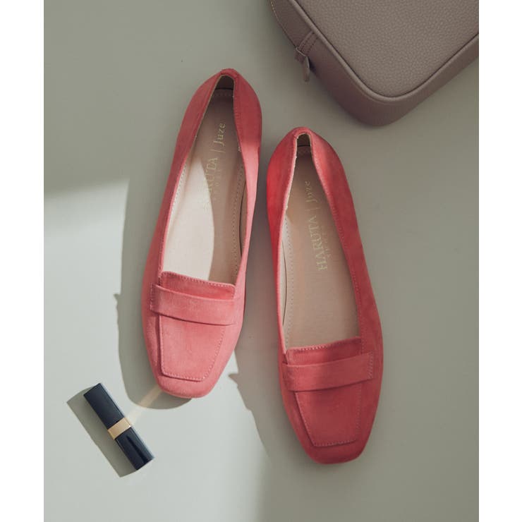 ピンク系(65) | 【HARUTA×Juze】スクエアトゥワンベルトソフトローファー | VIS 