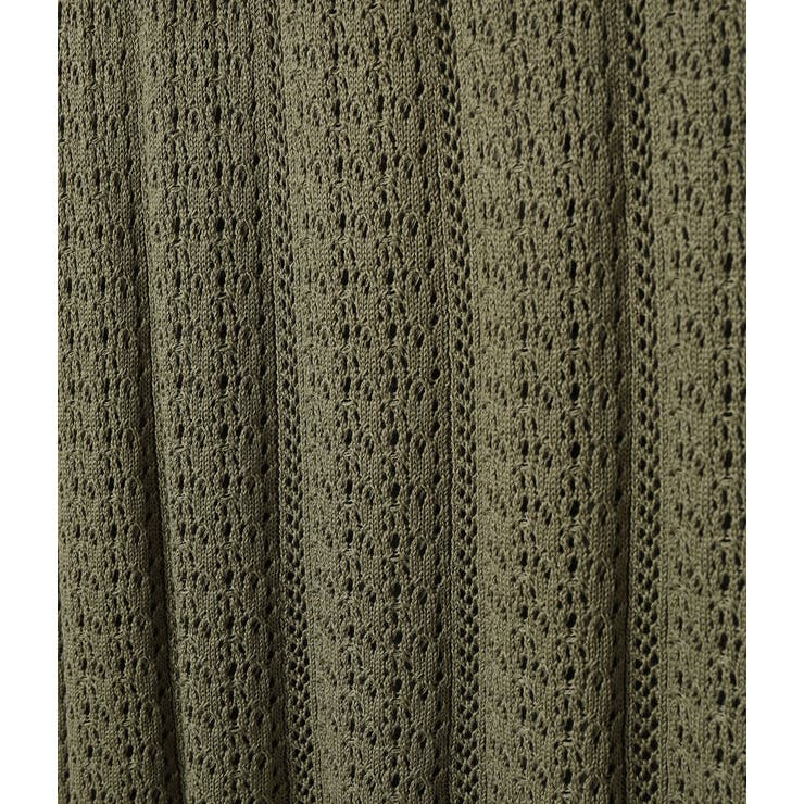 【店舗限定】【セットアップ対応】透かし編みニットスカート | VIS  | 詳細画像5 