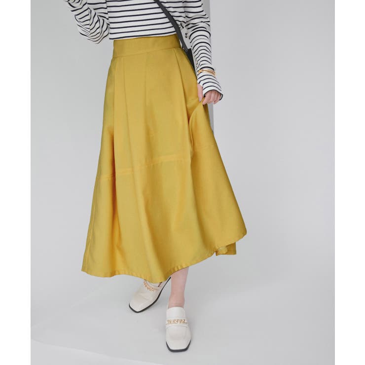 人気の贈り物が ひざ丈スカート skirt yellow ひざ丈スカート