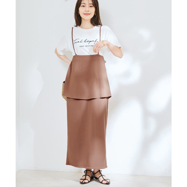 マルチWAY】ストラップ付ペプラムカットスカート[品番：VISW0036227]｜VIS （ビス ）のレディース ファッション通販｜SHOPLIST（ショップリスト）