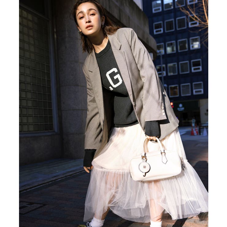 ニュアンス柄チュールスカート | VIS  | 詳細画像2 