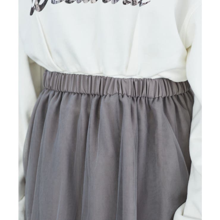 ニュアンス柄チュールスカート | VIS  | 詳細画像20 