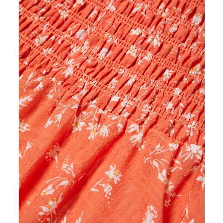 【セットアップ対応】花柄シャーリングロングスカート | VIS  | 詳細画像19 