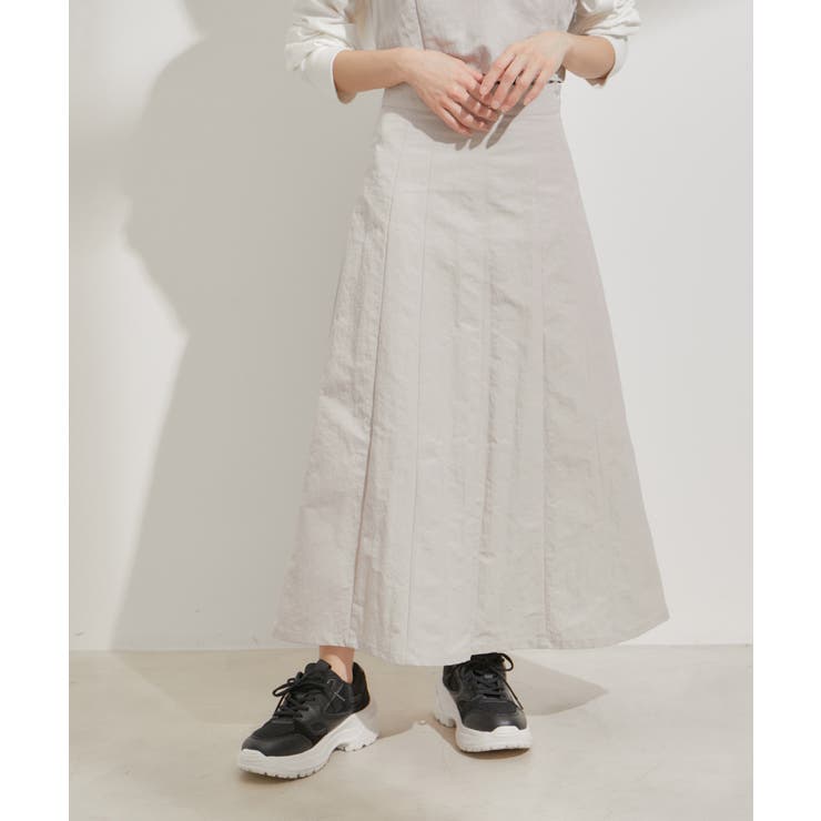 【セットアップ対応】ナイロンワッシャーAラインスカート【洗える】 | VIS  | 詳細画像17 
