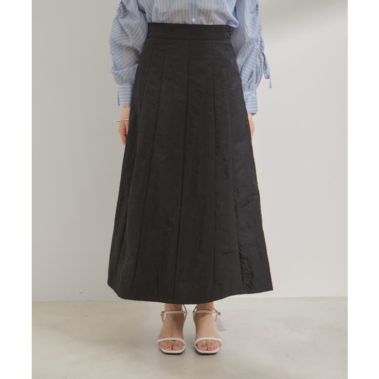 【セットアップ対応】ナイロンワッシャーAラインスカート【洗える】 | VIS  | 詳細画像19 