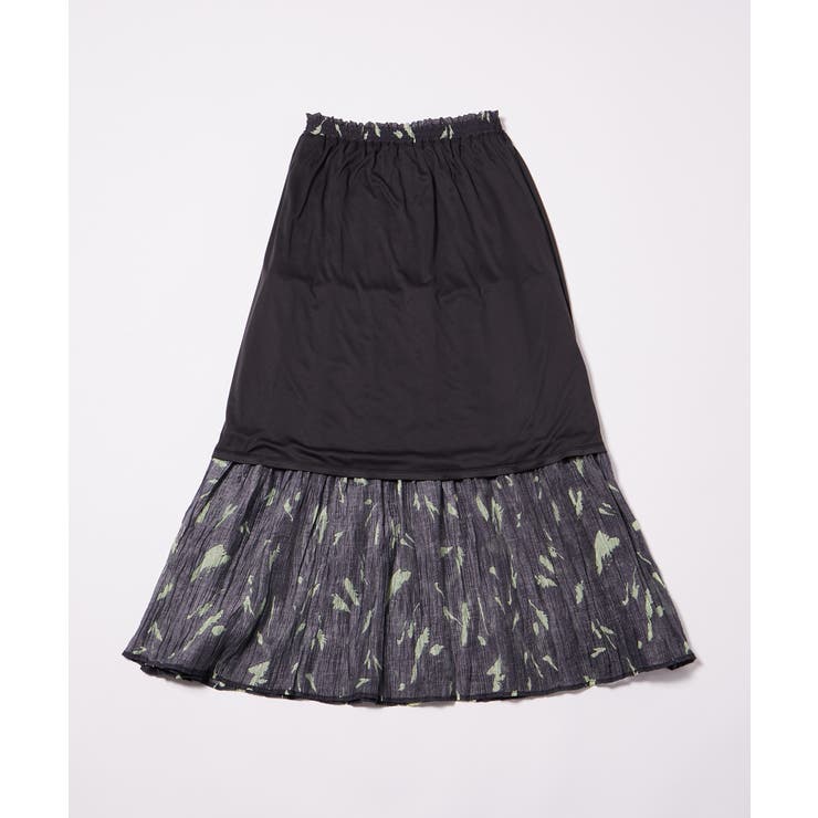 柄＆無地アソートシャーリングティアードスカート | VIS  | 詳細画像26 